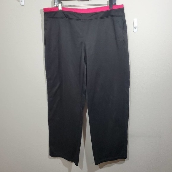 Danskin black pink fleece joggers‎ size XL - Picture 1 of 4